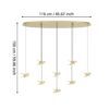390397_DIMENSION_0001 | Eglo Romania Lustră PARATEBUENO 2 LED 8X4.2W IP20 390397