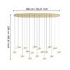 390399_DIMENSION_0001 | Eglo Romania Lustră PARATEBUENO 2 LED 17X3W IP20 390399