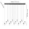 390414_DIMENSION_0001 | Eglo Romania Lustră SINDICAT LED 14X3W IP20 390414