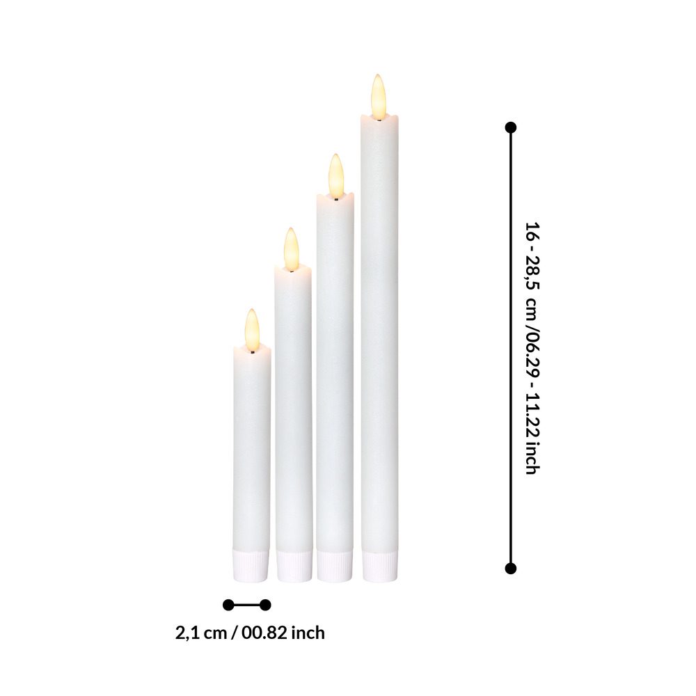 410026_DIMENSION | Eglo Romania Lumânare FLAMME LED 4X0.03W IP20 410026