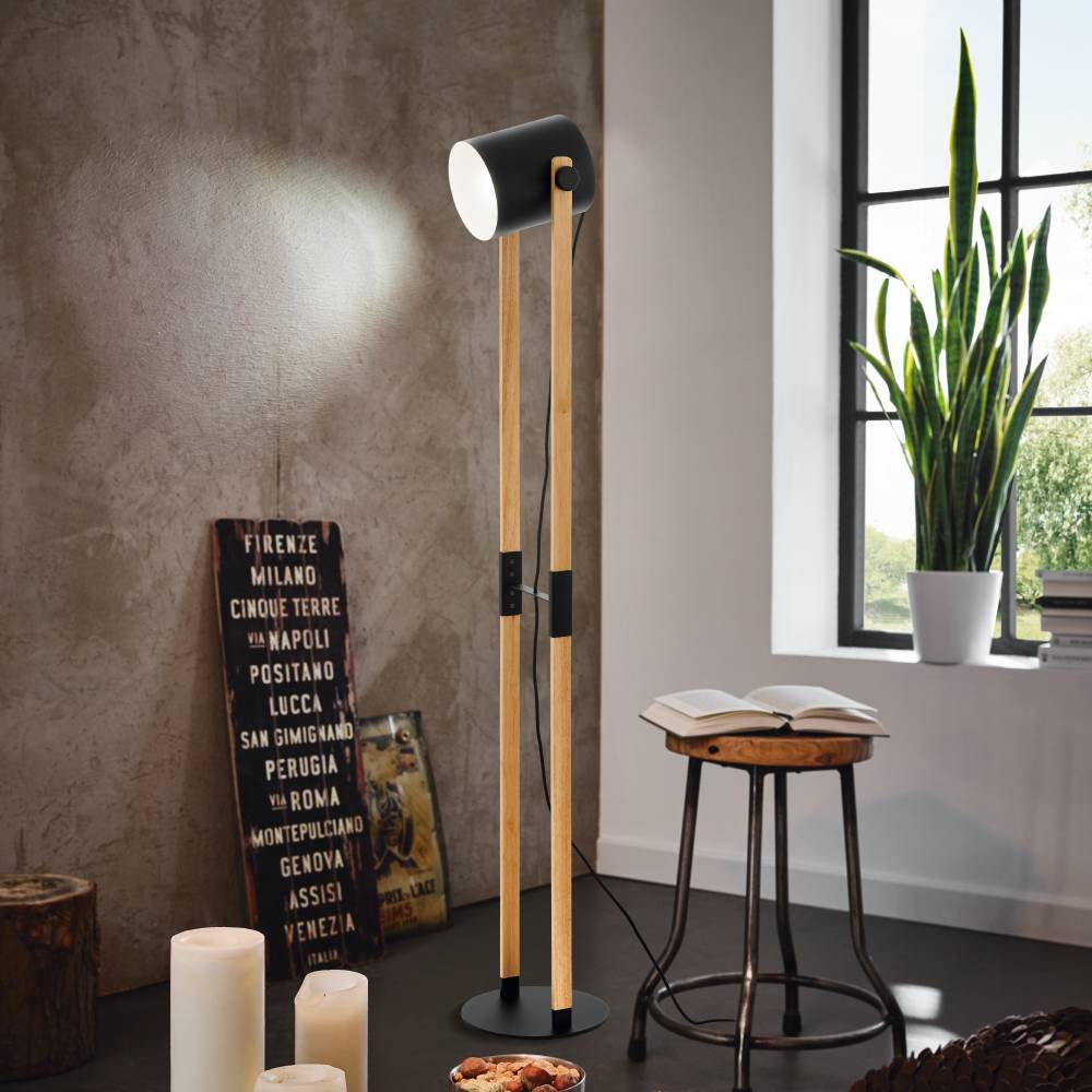 43521_AMBIENT_0001 | Eglo Romania Lampadar HORNWOOD E27 IP20 43521