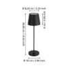 75794_DIMENSION_0001 | Eglo Romania Veioză CABOZO LED 3.8W cu baterie IP44 75794