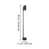 900996_DIMENSION_0001 | Eglo Romania Lampadar IZZALINI LED GU10 2.8W IP44 900996