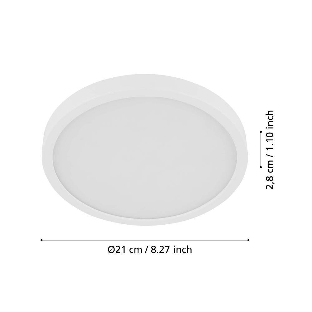 901011_DIMENSION_0001 | Eglo Romania Aplică/Plafonieră FUEVA 5 LED 17W IP20 901011