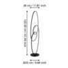 901015_DIMENSION_0001 | Eglo Romania Lampadar GIANELLA LED 38W IP20 901015
