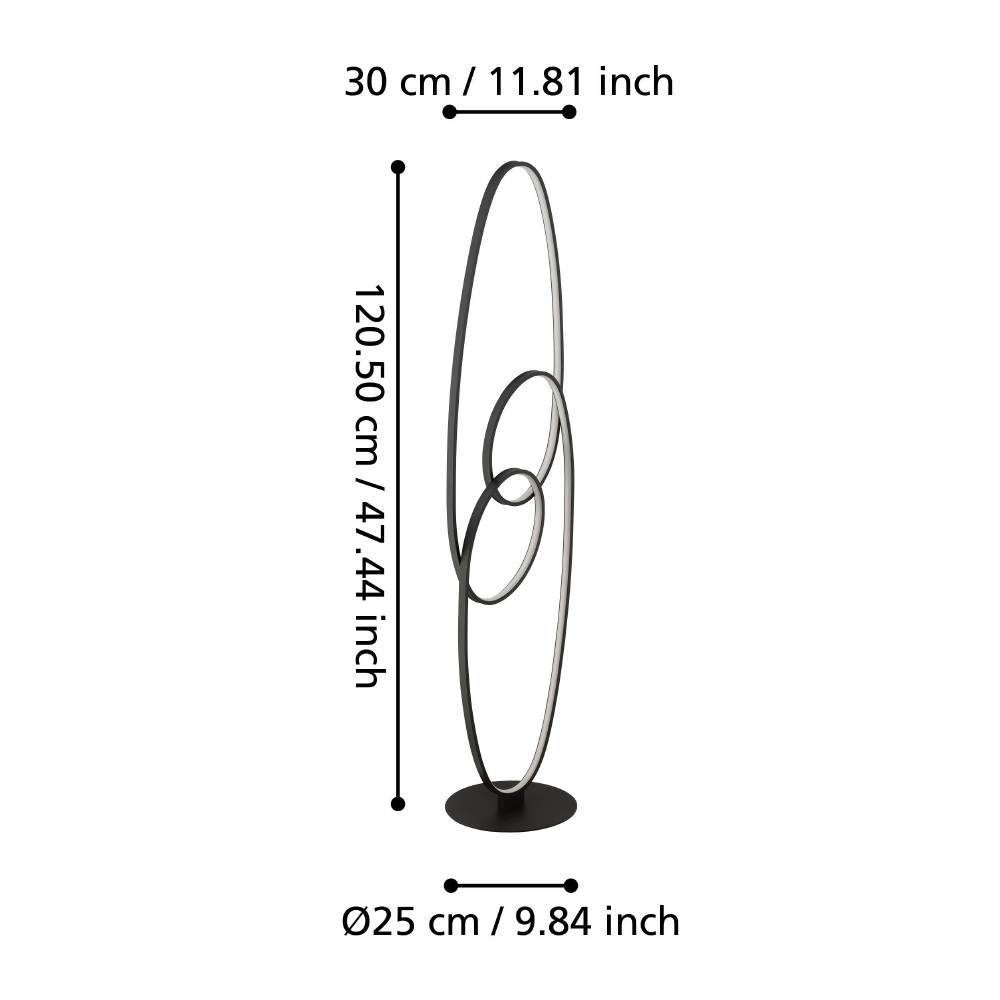 901015_DIMENSION_0001 | Eglo Romania Lampadar GIANELLA LED 38W IP20 901015