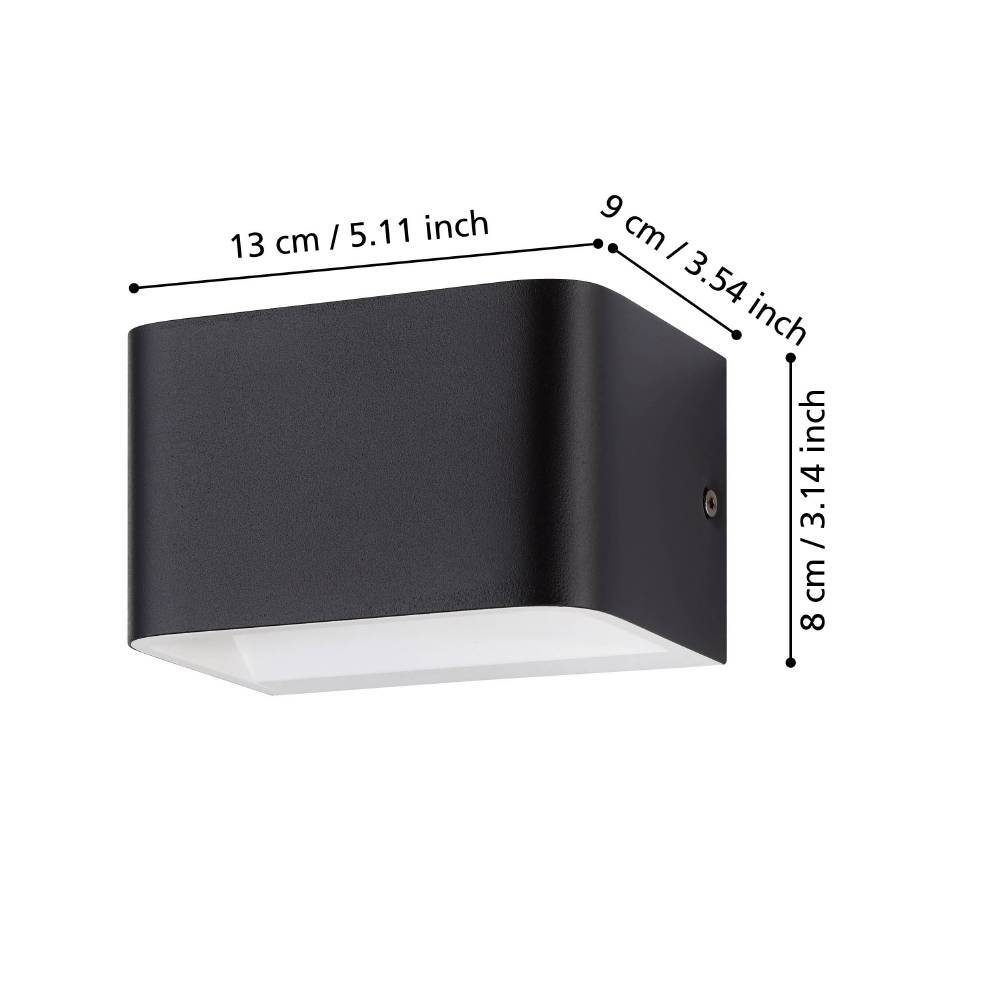 901016_DIMENSION_0001 | Eglo Romania Aplică SANIA 4 LED 6W IP20 901016