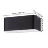 901017_DIMENSION_0001 | Eglo Romania Aplică SANIA 4 LED 10W IP20 901017