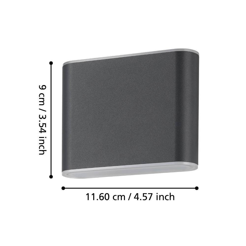 901025_DIMENSION_0001 | Eglo Romania Aplică GRUTTI LED 2X2.9W IP65 901025