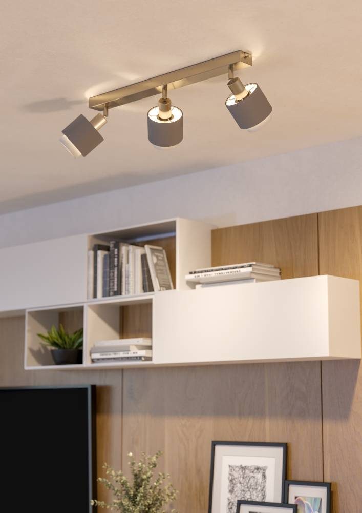 901047_AMBIENT_0001 | Eglo Romania Aplică / Plafonieră BELLIZZI 901047 E14-LED 3X7,5W IP20 oţel nichel satinat