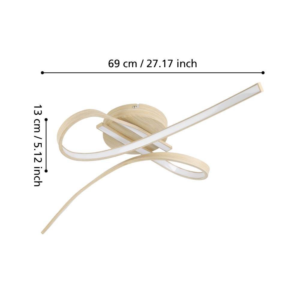 901103_DIMENSION_0001 | Eglo Romania Plafonieră SELVINA 2 LED 20.5W IP20 901103
