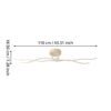 901105_DIMENSION_0001 | Eglo Romania Aplică/Plafonieră RONCADE 2 LED 37W IP20 901105