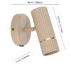 901153_DIMENSION_0001 | Eglo Romania Aplică CAMINIA GU10 LED 5W IP20 901153