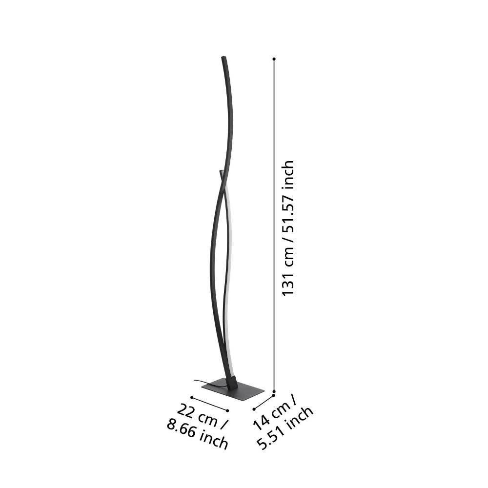 901209_DIMENSION_0001 | Eglo Romania Lampadar GRISOLIA LED 20W IP20 901209