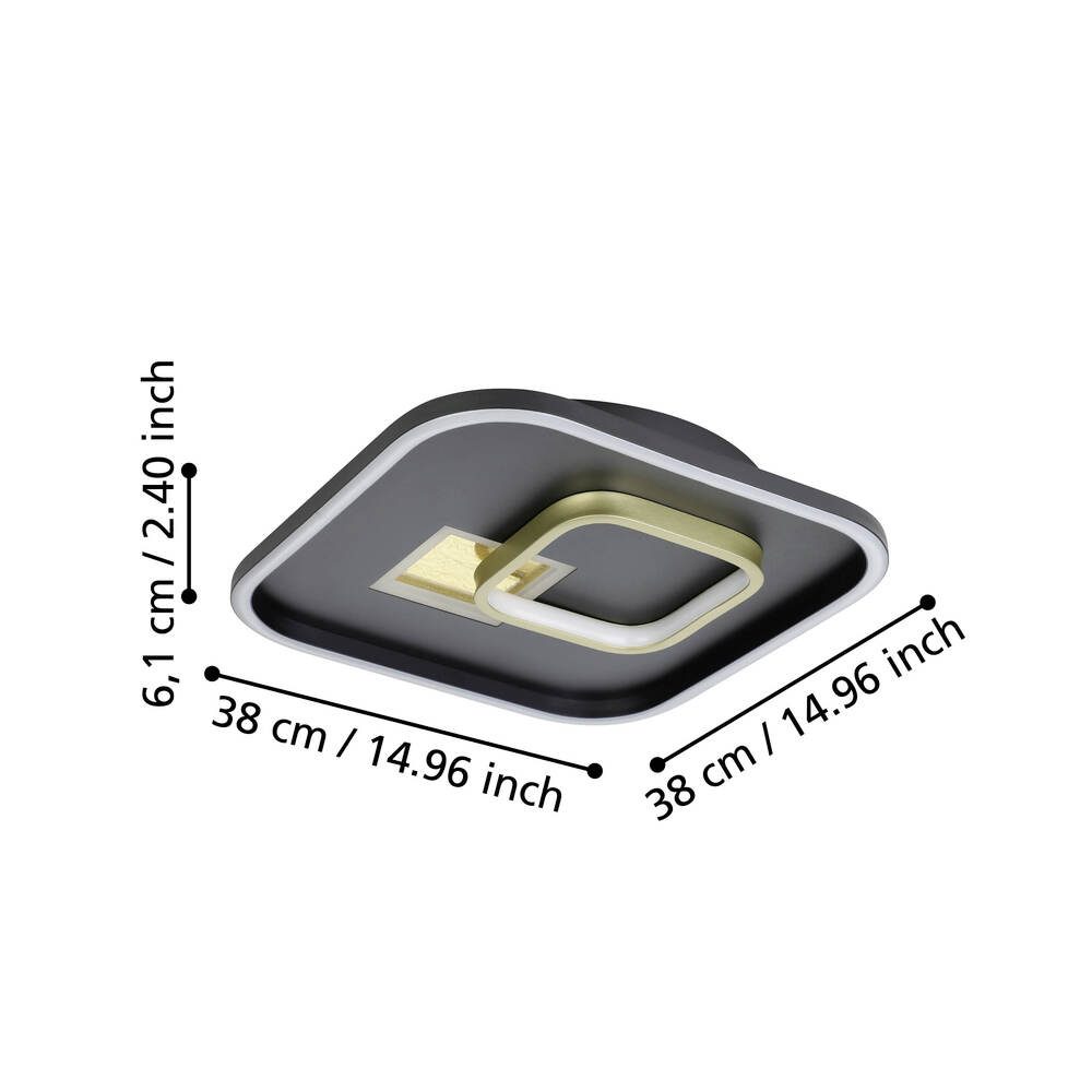 901245_DIMENSION_0001 | Eglo Romania Aplică/Plafonieră TIRIOLO LED 21.3W IP20 901245