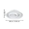 901246_DIMENSION_0001 | Eglo Romania Aplică/Plafonieră TIRIOLO LED 21.2W IP20 901246
