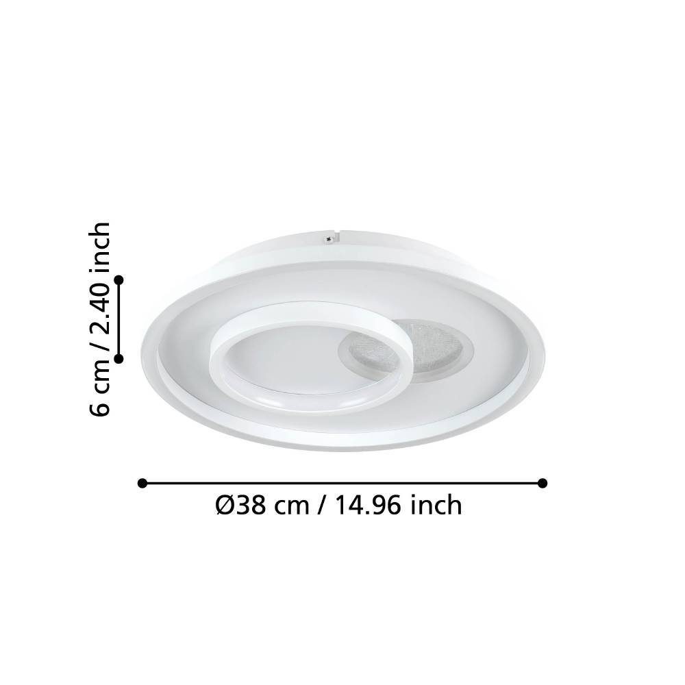 901246_DIMENSION_0001 | Eglo Romania Aplică/Plafonieră TIRIOLO LED 21.2W IP20 901246