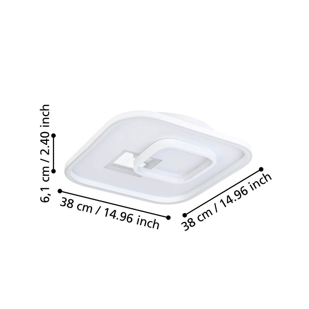 901247_DIMENSION_0001 | Eglo Romania Aplică/Plafonieră TIRIOLO LED 21.3W IP20 901247