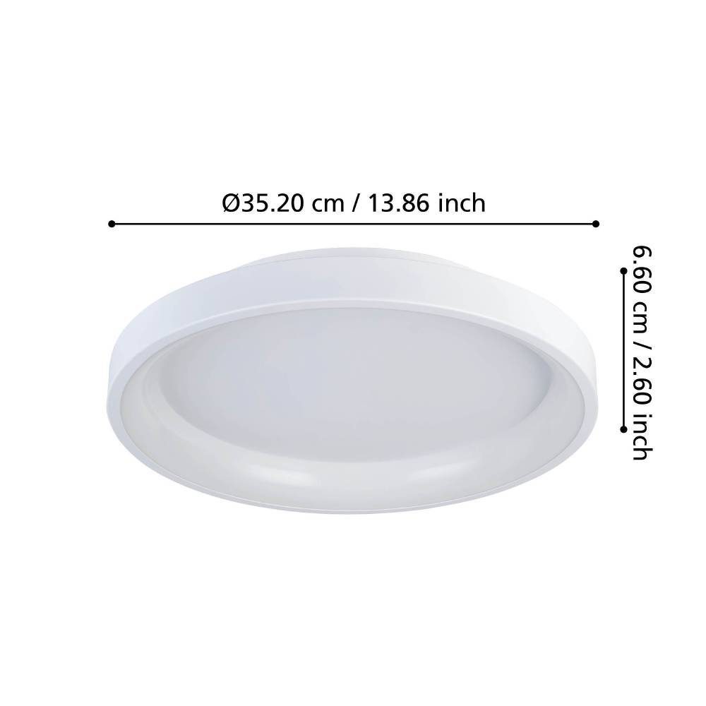 901248_DIMENSION_0001 | Eglo Romania Aplică/Plafonieră LORETELLO LED 12W IP20 901248