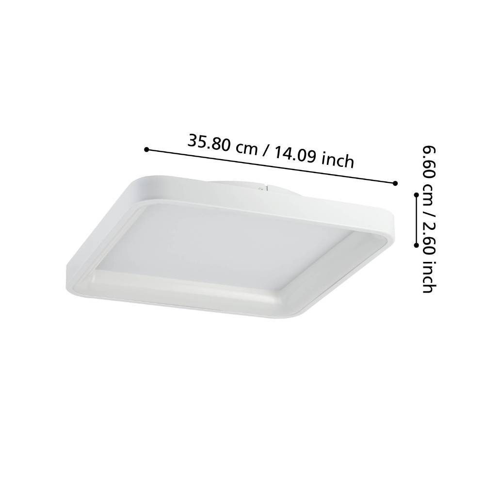 901249_DIMENSION_0001 | Eglo Romania Aplică/Plafonieră LORETELLO LED 12W IP20 901249