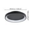 901251_DIMENSION_0001 | Eglo Romania Aplică/Plafonieră LORETELLO LED 12W IP20 901251