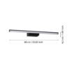 901287_DIMENSION_0001 | Eglo Romania Aplică oglindă REGELLO-Z LED 12W IP44 901287