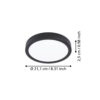 901298_DIMENSION_0001 | Eglo Romania Plafonieră FUEVA 6 LED 11.5W IP20 901298