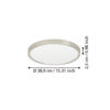 901318_DIMENSION_0001 | Eglo Romania Plafonieră FUEVA 6 LED 17W IP20 901318