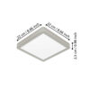 901321_DIMENSION_0001 | Eglo Romania Plafonieră FUEVA 6 LED 10.5W IP20 901321