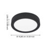901324_DIMENSION_0001 | Eglo Romania Plafonieră FUEVA 6 LED 7.5W IP44 901324