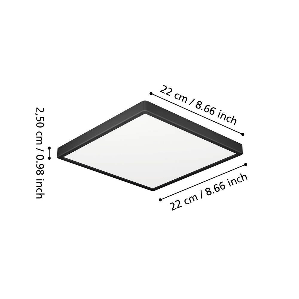 901329_DIMENSION_0001 | Eglo Romania Plafonieră FUEVA 6 LED 10.5W IP44 901329