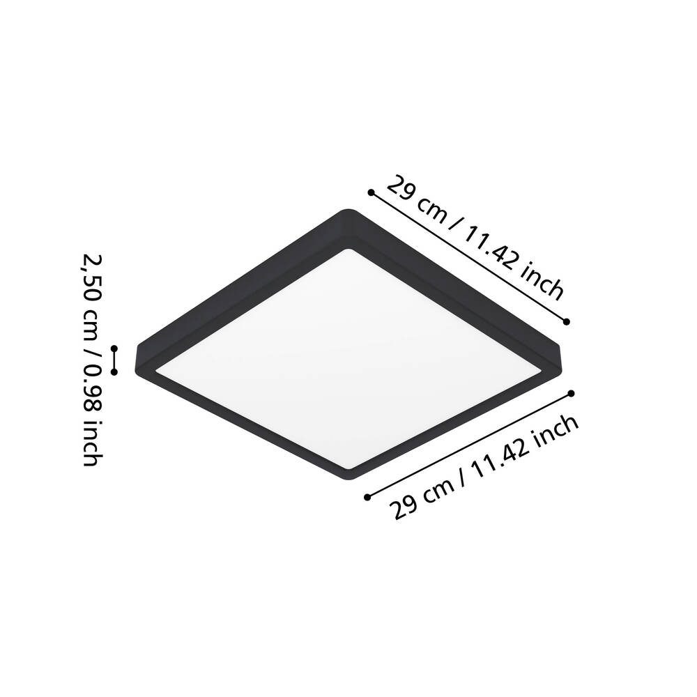 901331_DIMENSION_0001-JPG 1000px | Eglo Romania Plafonieră FUEVA 6 LED 13W IP44 901331