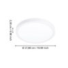 Plafonieră FUEVA 6 LED 14.2W IP44 901334