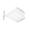901336_DIMENSION_0001-JPG 1000px | Eglo Romania Plafonieră FUEVA 6 LED 10.5W IP44 901336