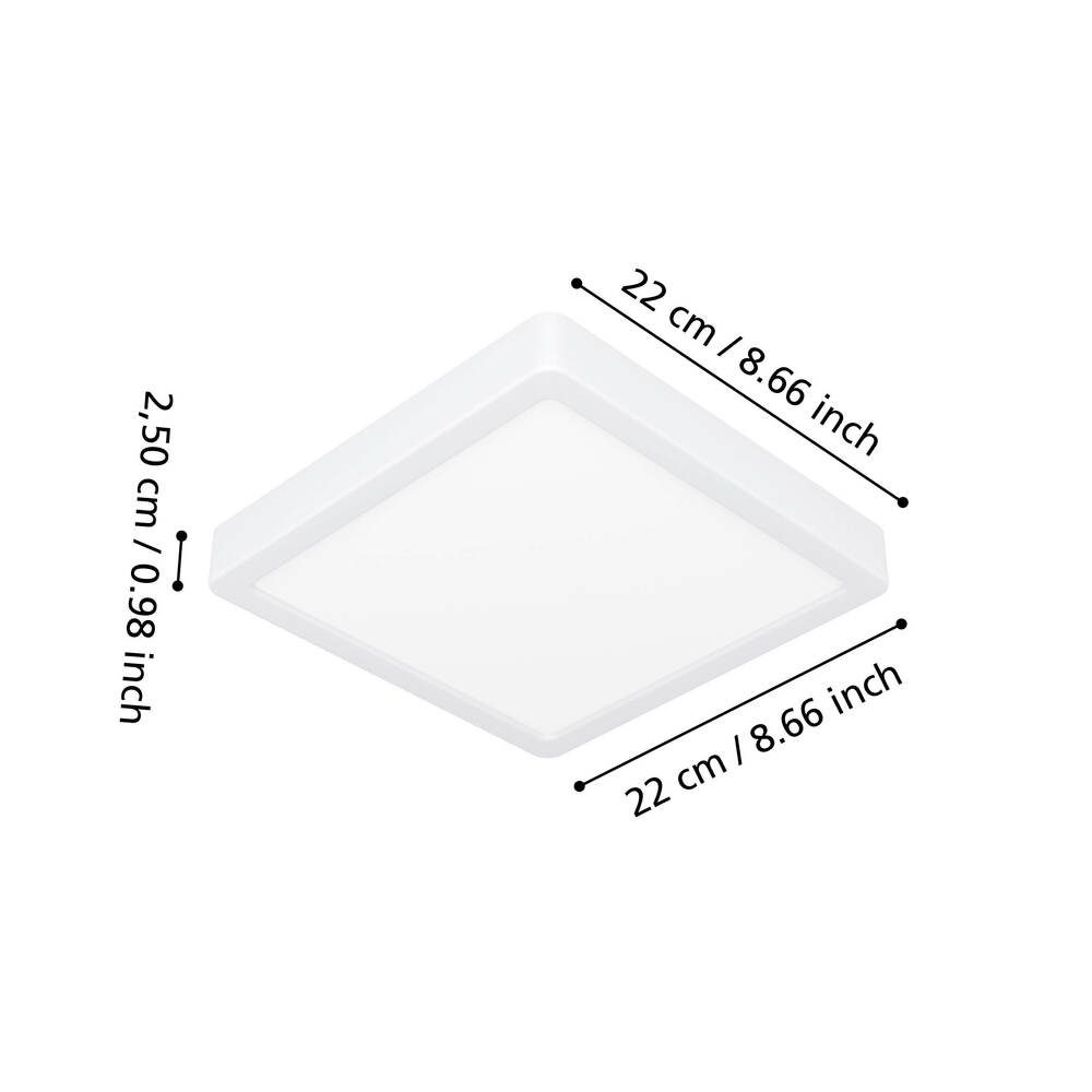 901336_DIMENSION_0001-JPG 1000px | Eglo Romania Plafonieră FUEVA 6 LED 10.5W IP44 901336