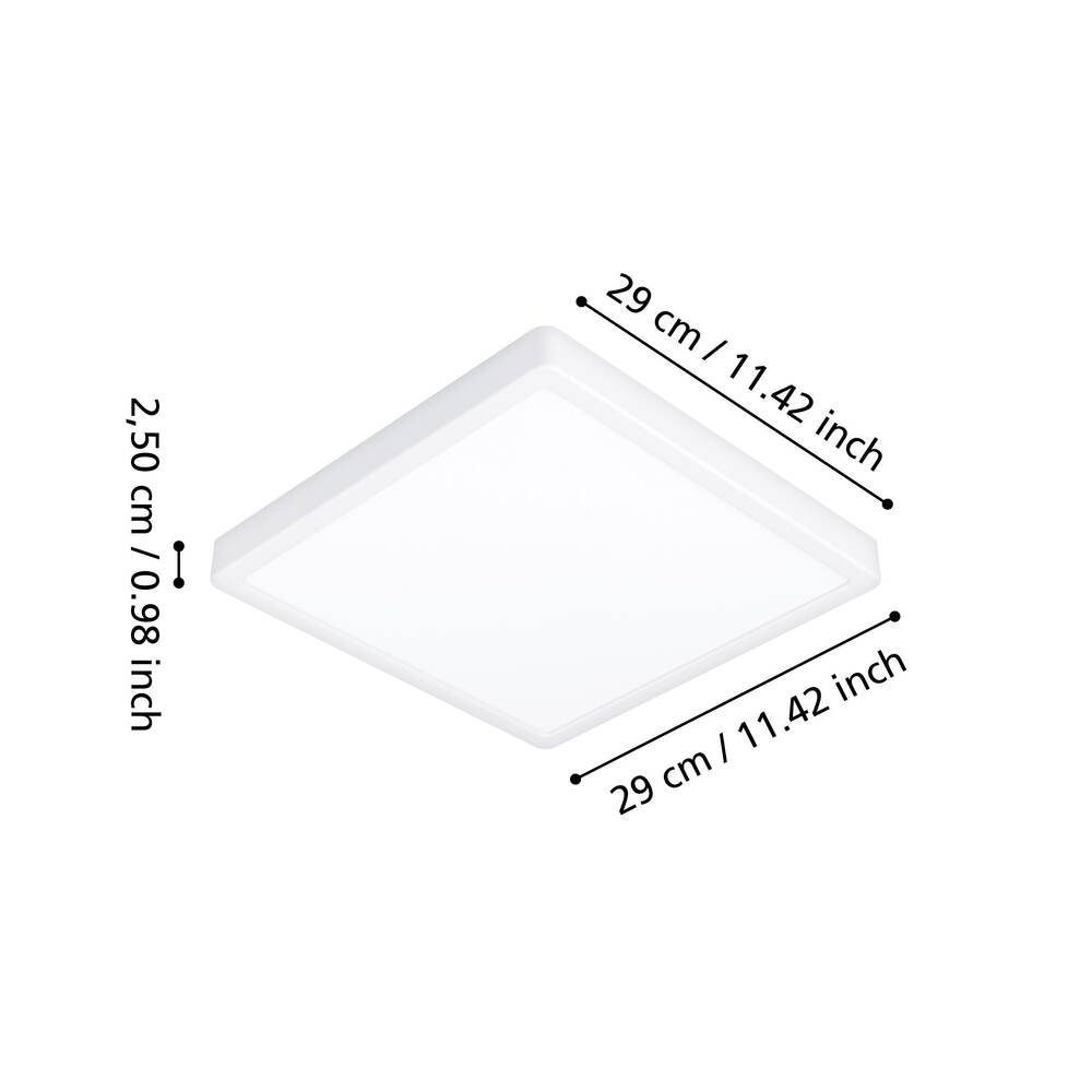 901337_DIMENSION_0001-JPG 1000px | Eglo Romania Plafonieră FUEVA 6 LED 13W IP44 901337