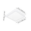 901378_DIMENSION_0001-JPG 1000px | Eglo Romania Plafonieră FUEVA 6-Z LED 10.5W IP44 901378