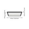 901443_DIMENSION_0001 | Eglo Romania Panou aplicat ROVITO LED 17.6W IP44 901443