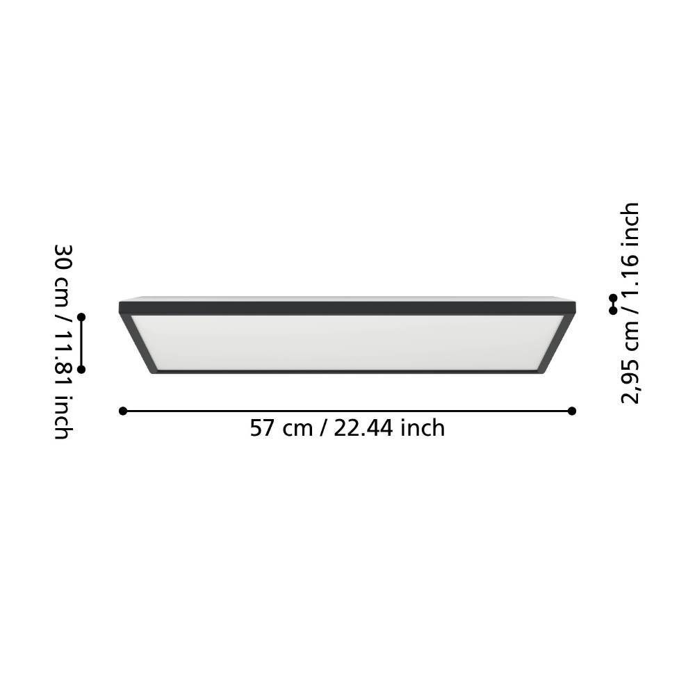 901445_DIMENSION_0001 | Eglo Romania Panou aplicat ROVITO LED 17.2W IP44 901445