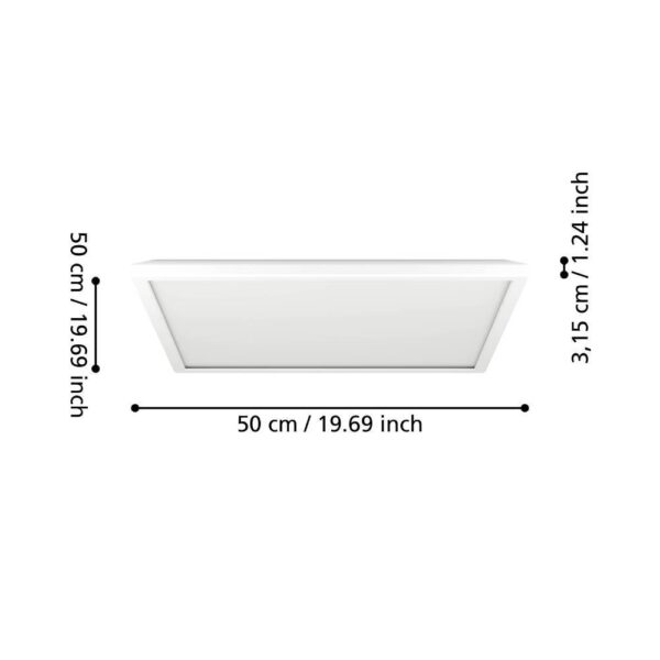 Panou aplicat ROVITO-Z LED 17W IP44 901476 - imagine 4