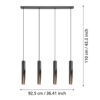 901733_DIMENSION_0001 | Eglo Romania Lustră BARBOTTO LED GU10 4X4.5W IP20 901733