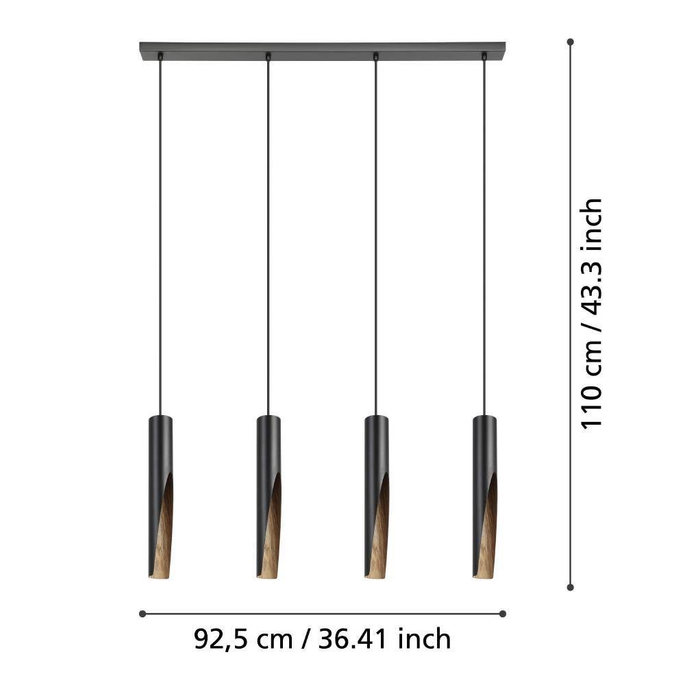 901733_DIMENSION_0001 | Eglo Romania Lustră BARBOTTO LED GU10 4X4.5W IP20 901733