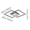 901742_DIMENSION_0001 | Eglo Romania Plafonieră MARINELLO LED 2X17W;4.2W IP20 901742