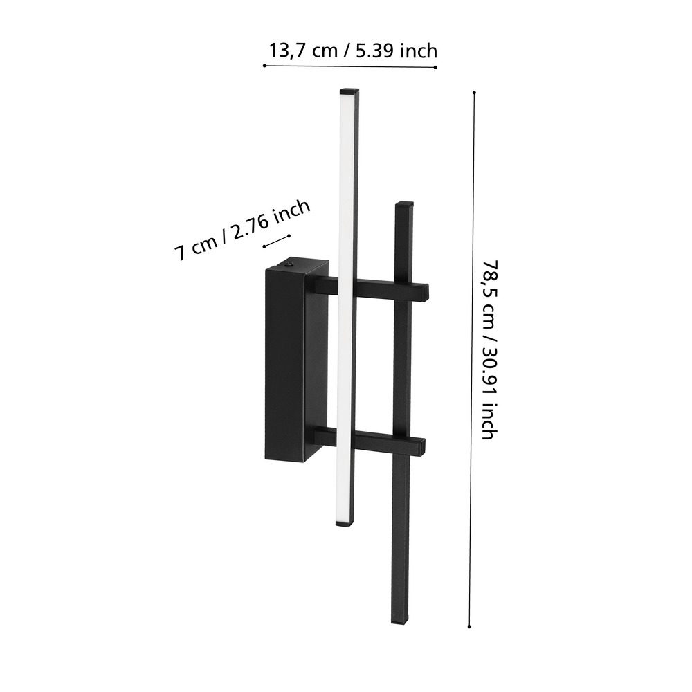 902139_DIMENSION_0001 | Eglo Romania Aplică TREPILIANO LED 12W IP20 902139