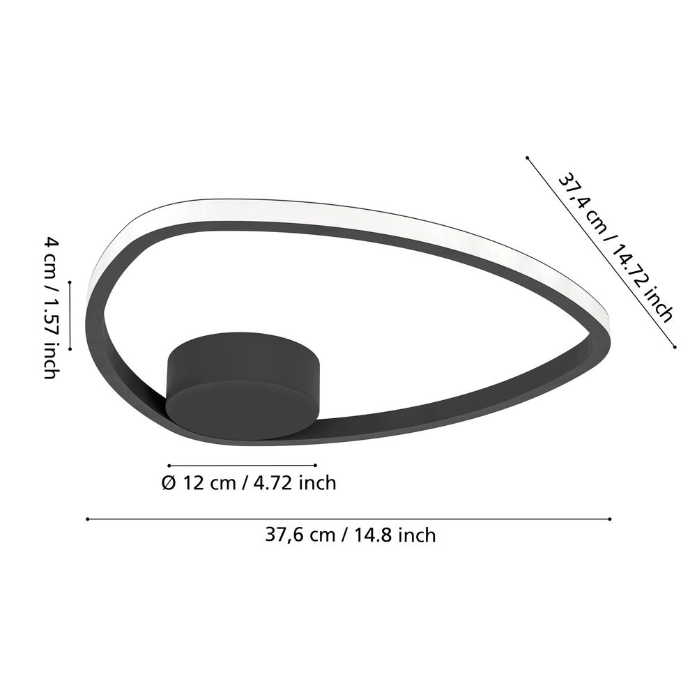 902148_DIMENSION_0001 | Eglo Romania Plafonieră MOSCHELLA LED 9.7W IP20 902148