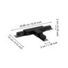 902326_DIMENSION_0001 | Eglo Romania Conector sistem pe șină T negru EASYT T-CONNECTOR 902326