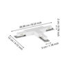 902327_DIMENSION_0001 | Eglo Romania Conector sistem pe șină T alb EASYT T-CONNECTOR 902327
