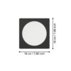 901392_DIMENSION_0001-JPG 1000px | Eglo Romania Spot încastrat FUEVA 6 LED 10W IP20 901392