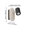 901631_DIMENSION_0001 | Eglo Romania Spot pe bară RIMBOCCHI LED 7W IP20 901631