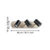 901633_DIMENSION_0001 | Eglo Romania Spot pe bară RIMBOCCHI LED 20W IP20 901633